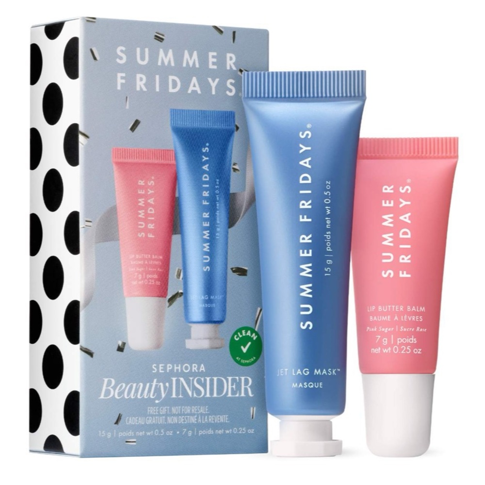 [BNIB] Mini Summer Fridays Jet Lag Mask and Lip Butter Balm Set